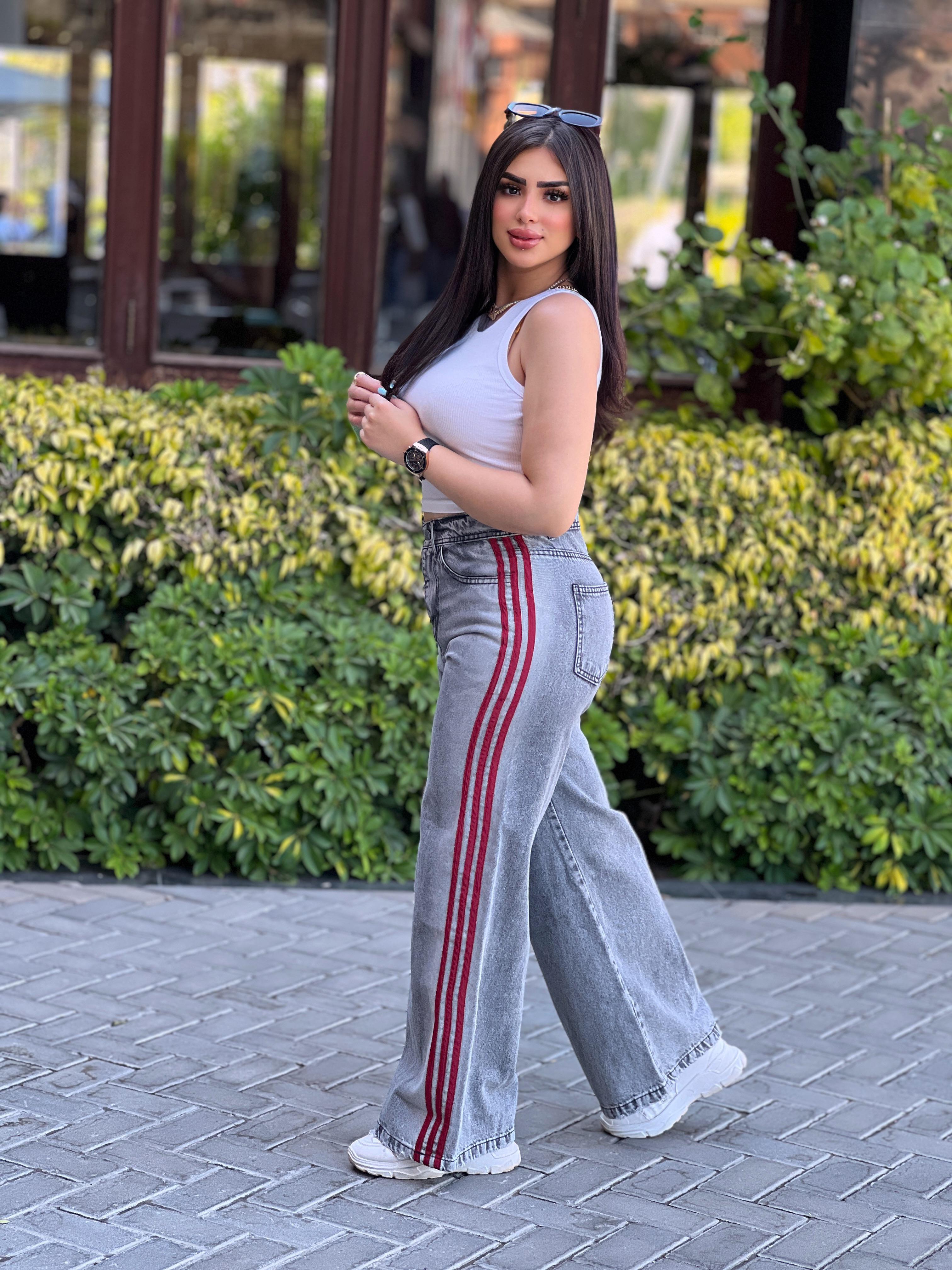 بنطلون وايد ليج اديداس